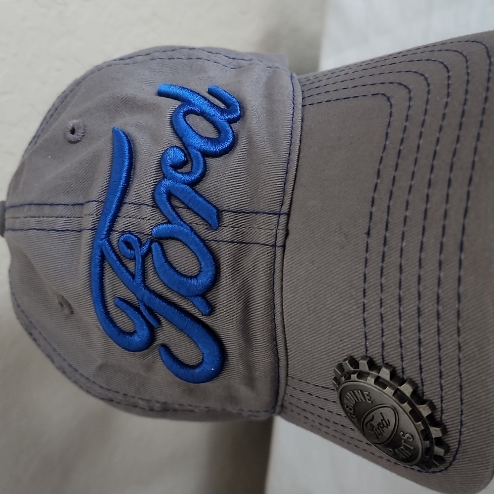 Ford Genuine Parts Gray with metal bottle opener Cap